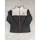 Kids Crimson And Gray Fleece Zip Up Jacket Alabama Crimson Tide  a  Logo Size S