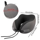 Memory Foam U-shaped Travel Pillow Neck Support Head Rest Car Plane Soft Cushion