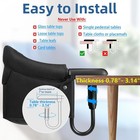 Hook On High Chair Clip On Fast Table Baby Feeding Seat Fold Flat Travel