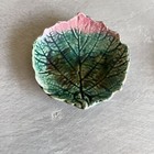 Antique English Majolica Butter Pats 1890   s Set Of 3