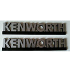 New Genuine Chrome Kenworth Truck 14  Wordmark Emblem Name Plate Metal Logo Pair