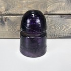 Purple Swirled G n w  Tel co  Cd-145 Glass Insulator Bee-hive