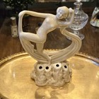 Vintage Art Nouveau 1930s Porcelain Figurine Of Dancing Lady  England uk