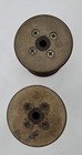 2 Vintage Wood Industrial Textile Wooden Spool bobbin Primitive Decor