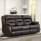 Ebello Faux Leather Power Electric Reclining Sofa Chair  3 Seat Recliner Couch