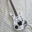 Low Price White Kirk Hammett Ouija 6 Strings Electric Guitar Floyd Rose Bridge