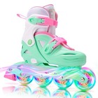 Adjustable Inline Skates For Kids 4-12  Light Up Wheels  Roller Blades For Begin