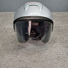 Bell Mag-8 Open Face Motorcycle Helmet Silver Metallic Dot Certified 2005