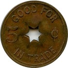 Alturas  California Ca Hoyt Brothers Pool Hall Good For 5   Trade Token