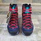 Salewa Lite Gtx Womens Hiking Shoes Sz 8 Premium Navy Lace Up Mid Top Round Toe