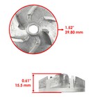 Caltric Water Pump Impeller For Yamaha Yz250f 2001 - 2013    5dh-12451-00-00