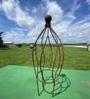 24  Plant Support Garden Trellis Topiary  Round Wrought Iron Bernice Obelisk