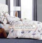 Elegant Leaves 100  Cotton Bedding Set  Duvet Cover Set Or Sheet Set  All Sizes