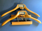 Lot Of 5 Collectible Vintage Wooden Hangers From Many Different Places