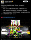 Mizzou Tigers Truman Mardi Gras Bobblehead Limited Edition Sga 2024 Basketball
