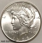 1926 S Peace Dollar From Obw Roll Estate Sale Cho-gem Bu Uncirculated 90  Silver
