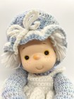 Hand Made Crochet Knit Doll Vintage 15 Inches Tall