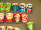 Lot Of Vintage Soda 4 Oz Paper Sample Cups coke Tab Pepsi Double Cola Nu Grape