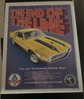 69 70 Shelby  Gt500    the End Of The Line    Poster Signed By Carroll 20x16 Glossy