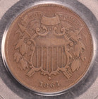 1864 Two Cent Piece   Pcgs Vf 25 Small Motto   Fresh From  Boston   Lot G-10