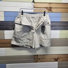 Studio Blue Liddia Gathered Shorts Womens Size 1 Xl Khaki Casual Beach Boating 