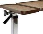 Vaunn Medical Adjustable Tilt Top Overbed Bedside Table For Home   Hospital Use 