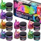 Chameleon Mica Powder 8-16 Colors Jars Epoxy Resin Color Shift Changing Powder