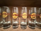 Hard Rock Cafe Shot Glass Collection With Wooden Display Shelf  multi-city Set 