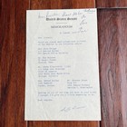 John F  Kennedy Senate Memorandum Re  Autograph Photos Signed Jack   Jsa