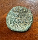 Ancient Religious Byzantine Medal Follis C  1050 A d  Holy Face Bible Coin