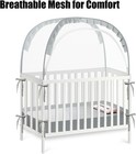 Portable Baby Crib Net Safety Mesh Tent pop Up Infant Mosquito Net     