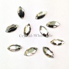 Swarovski 2200 Navette Flatbacks No-hotfix 8mm X 4mm Clear Crystal  001 
