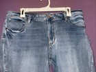 Time And Tru Blue Jeans Denim Crop Pants Women Size 18 High Rise Skinny Read