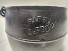 Antique Arietta  marietta  3 Pint  Cast Iron Pot cauldron