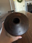 Dan Kvitka Signed 1988 Studio Turned Wood Vase     Major Crack     As-is