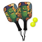 Summerween Pickleball Paddle Set     Halloween Pickle Design  Fun Gift Set