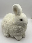 Vintage 1989 Dakin Plush Furry White Sitting Bunny Rabbit 10   