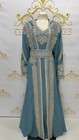 Fancy Abaya Kaftan Hooded Embroidery Women s Butterfly Dress Maxi Long Sleeve Bl