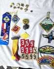 Lot Of 100 Boy Scout   Cub Scout Patches Pins Merit Badges    
