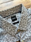 Hugo Boss Men s Hank Kent Slim Fit Stretch Cotton Dress Shirt 37 14 5