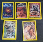 Vintage National Geographic Magazine   Map 11 Pc Lot  Dinosaurs Galaxies Romans