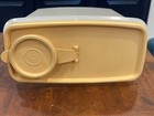 Vintage Tupperware Cereal Keeper Container  469-20 Sheer W  Tan Lid Store-n-pour