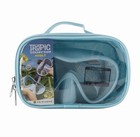 U s  Divers Tropic Collection Adult Mask   Snorkel Set W  Carry Case  blue  -new