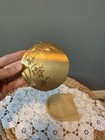 Vintage Elgin American Gold Tone Floral Powder Compact Mirror W  Pouch Usa