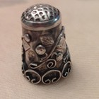 Vintage Taxco Mexico Ornate Sterling Silver Thimble