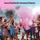 4 Pack Gender Reveal Confetti Smoke Powder Cannon  2 Pink   2 Blue -biodegradab