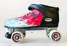 Riedell Dart Roller Skates Pixel Design With 1 Additional Set Of Wheels Sz 13