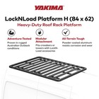 Yakima 84x62 Inch Locknload Heavy Duty Roof Rack Platform With Horizontal Slats