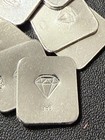 Qty 1  999 1 Gram Silver Diamond Design Bullion Bar