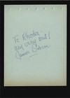 Frances Bavier - Signed Autograph Book Page - Andy Griffith Show - Aunt Bee